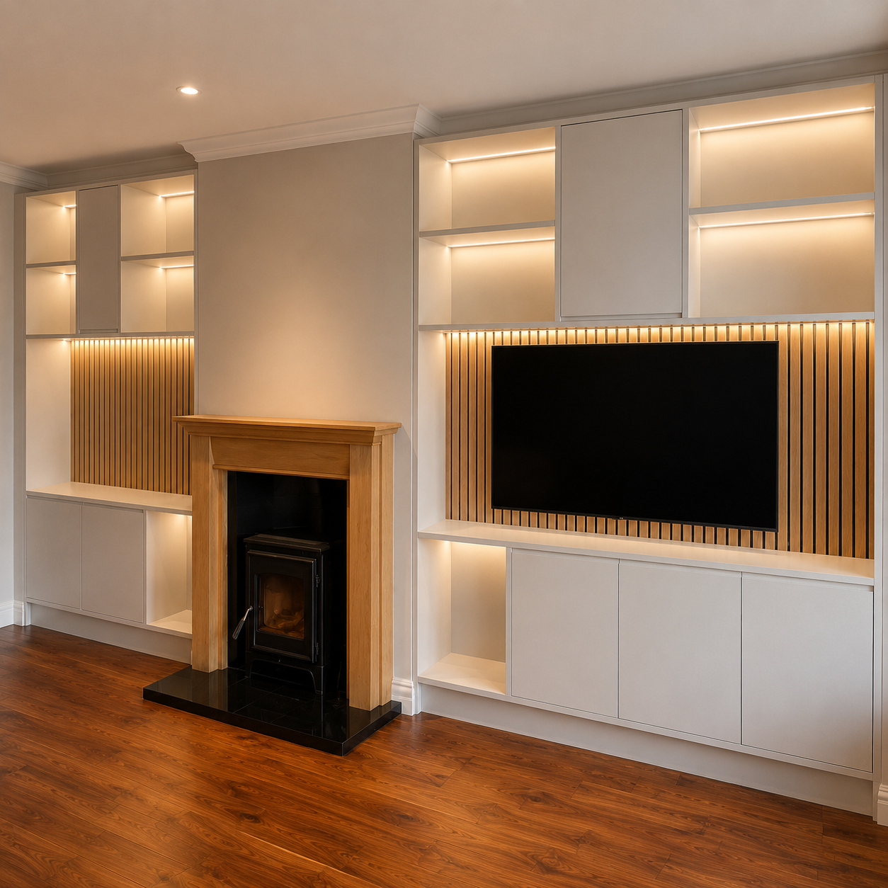 Bespoke living room cabinetry Dublin